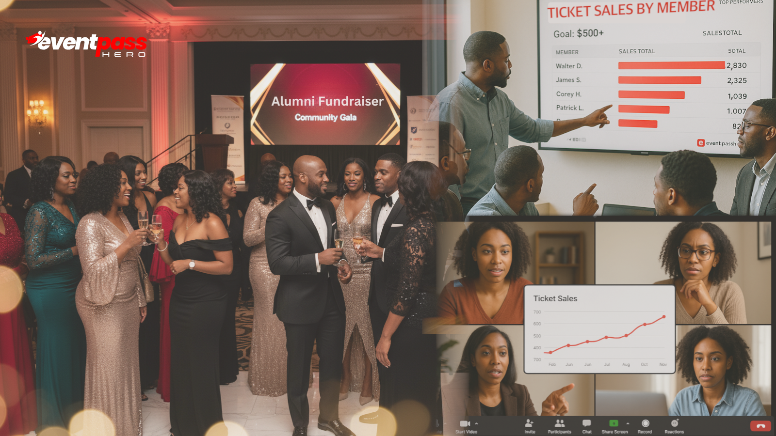 People enjoying an Eventpasshero-powered event